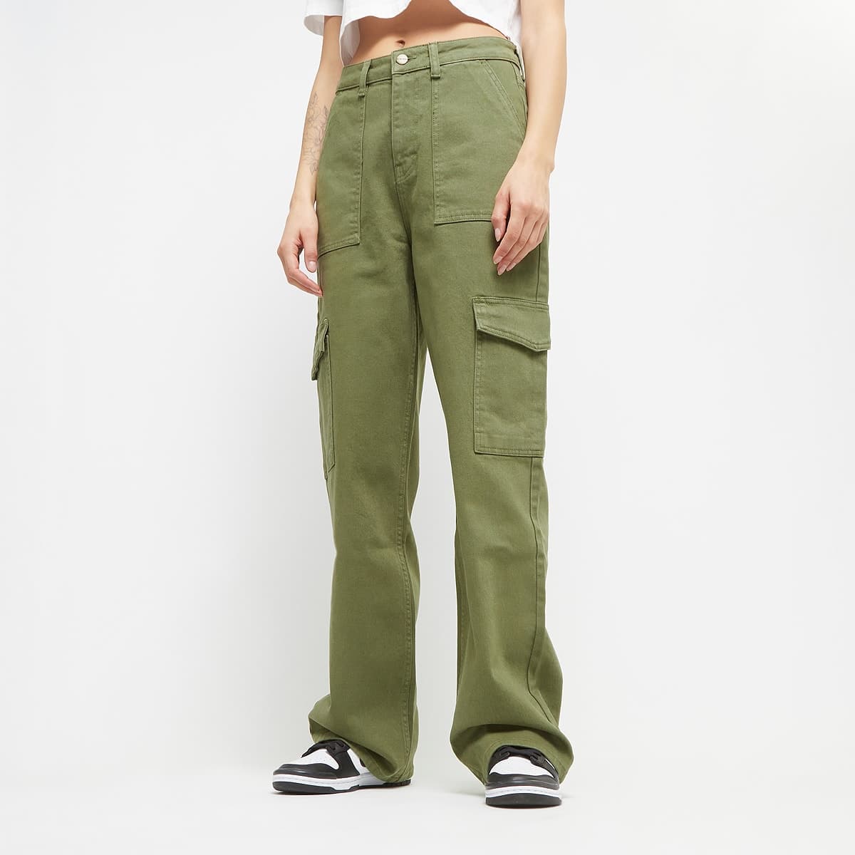 Lona Cargo Jeans 