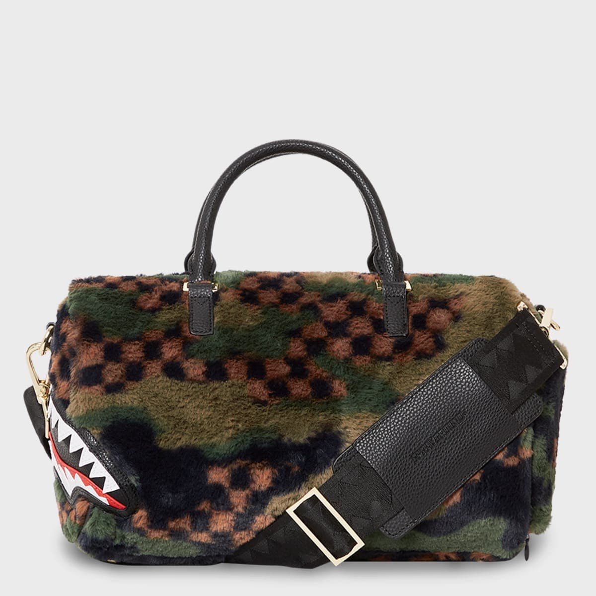 Green 3am Fur Mini Duffel