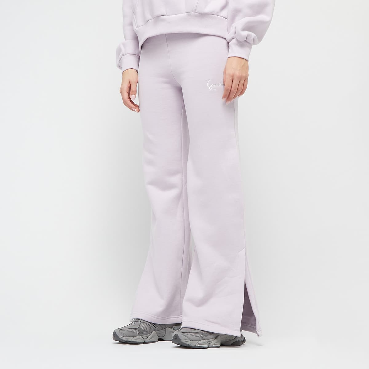Small Signature Essential Slit Wide Leg Pants