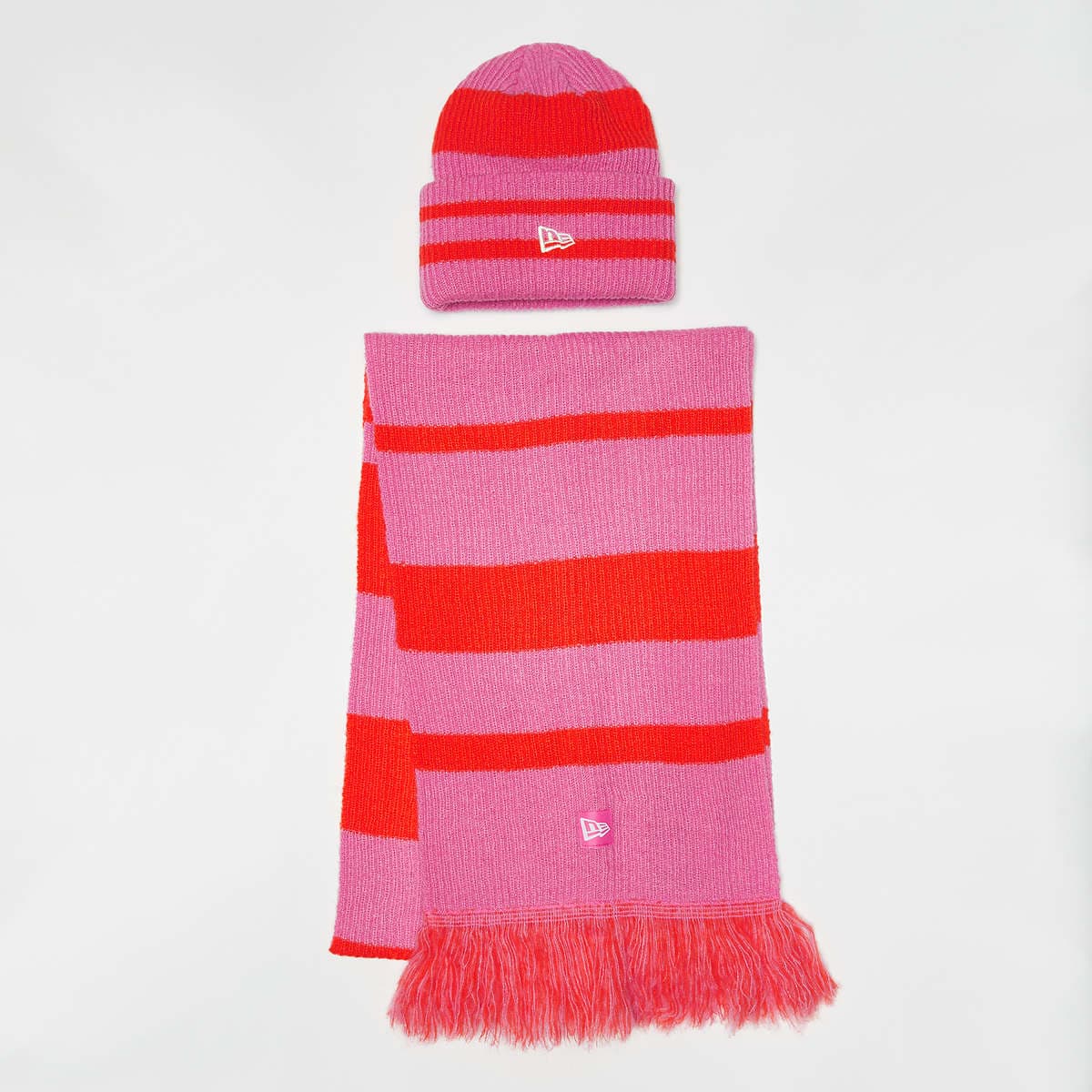 Stripe Scarf Beanie Set (2 Piece)