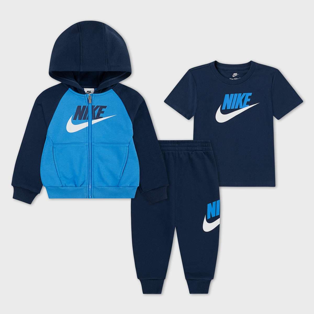 Color Blocked High-Brand-Read Jogger Set