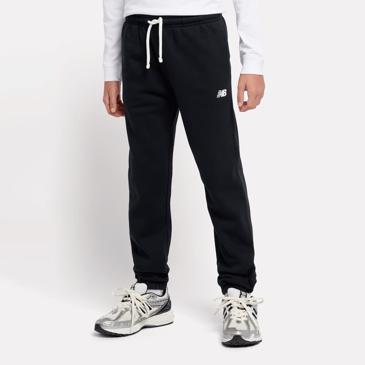 Boys Brush Back Small Logo Joggers
