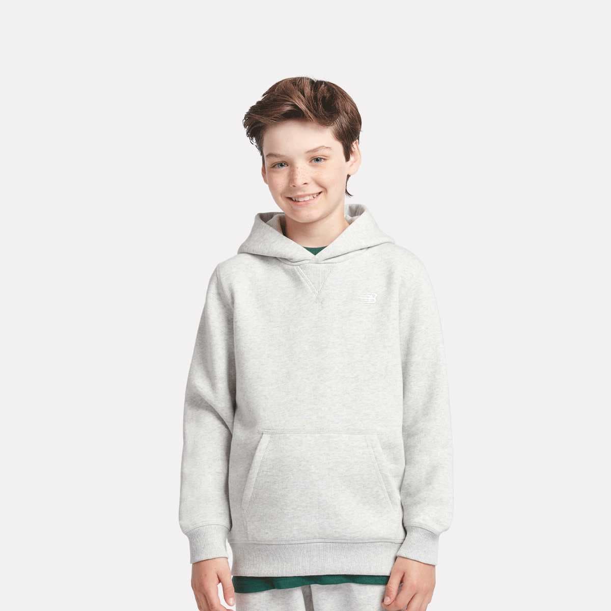 Boys French Terry Small Logo Hoodie