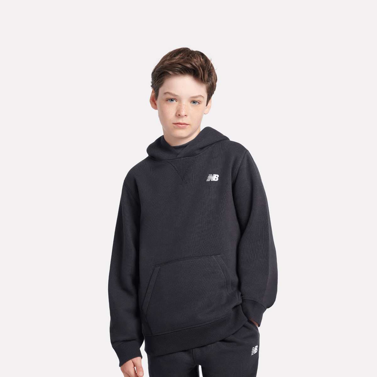 Boys French Terry Small Logo Hoodie