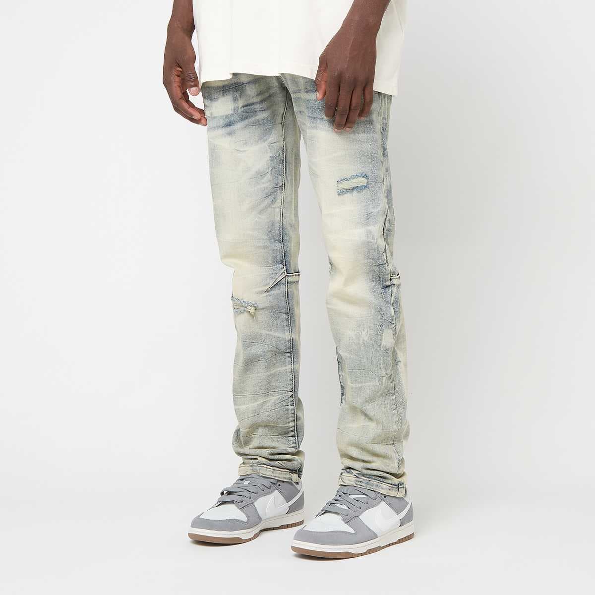 Crystal Effect Washed Jeans