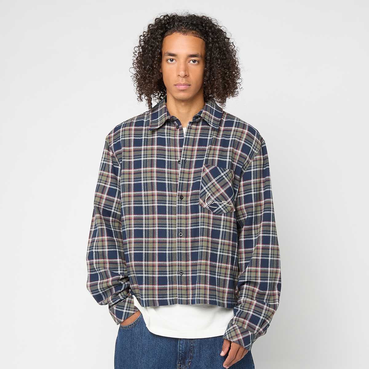 Small Signature Cropped Check Shirt