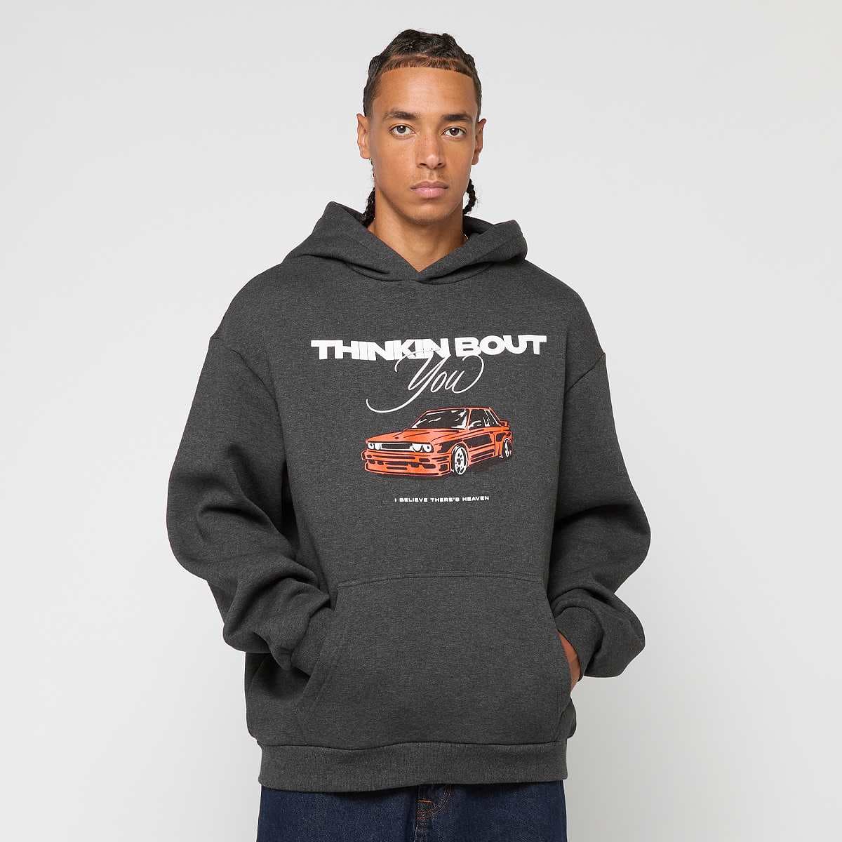 Thinking Bout You Car Print Fluffy Hoody