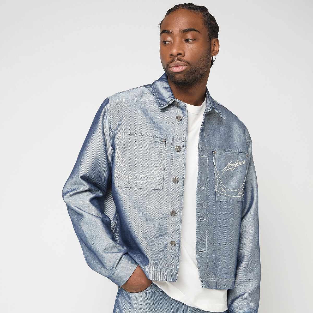 Jeans Cropped Silver Denim Jacket