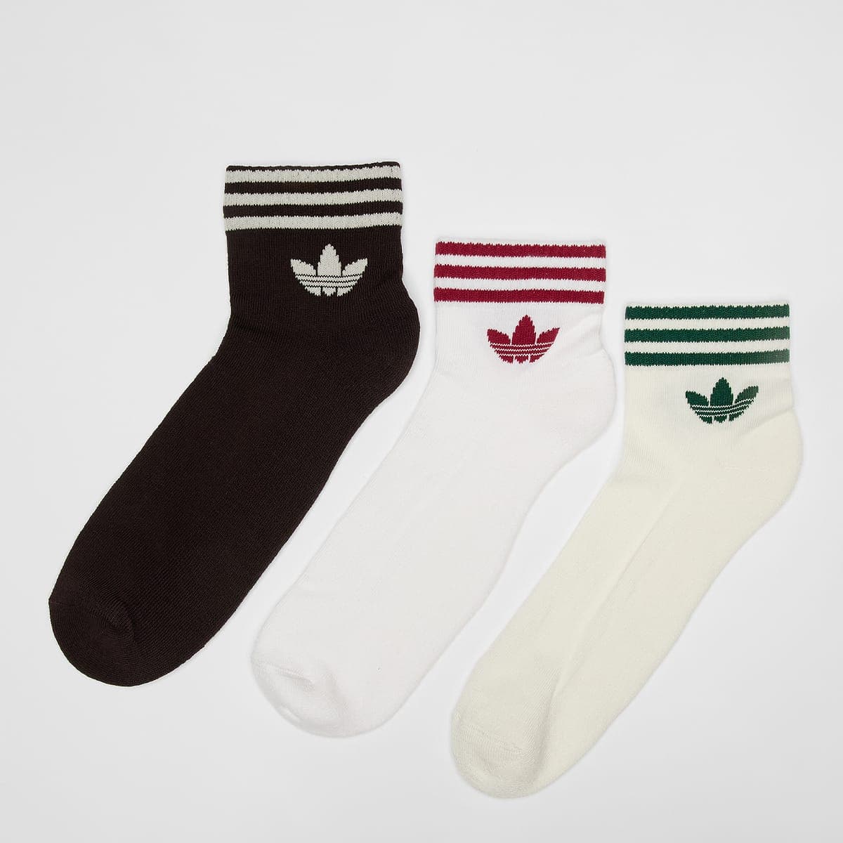 3 PACK - 3-Stripes Ankle Socks