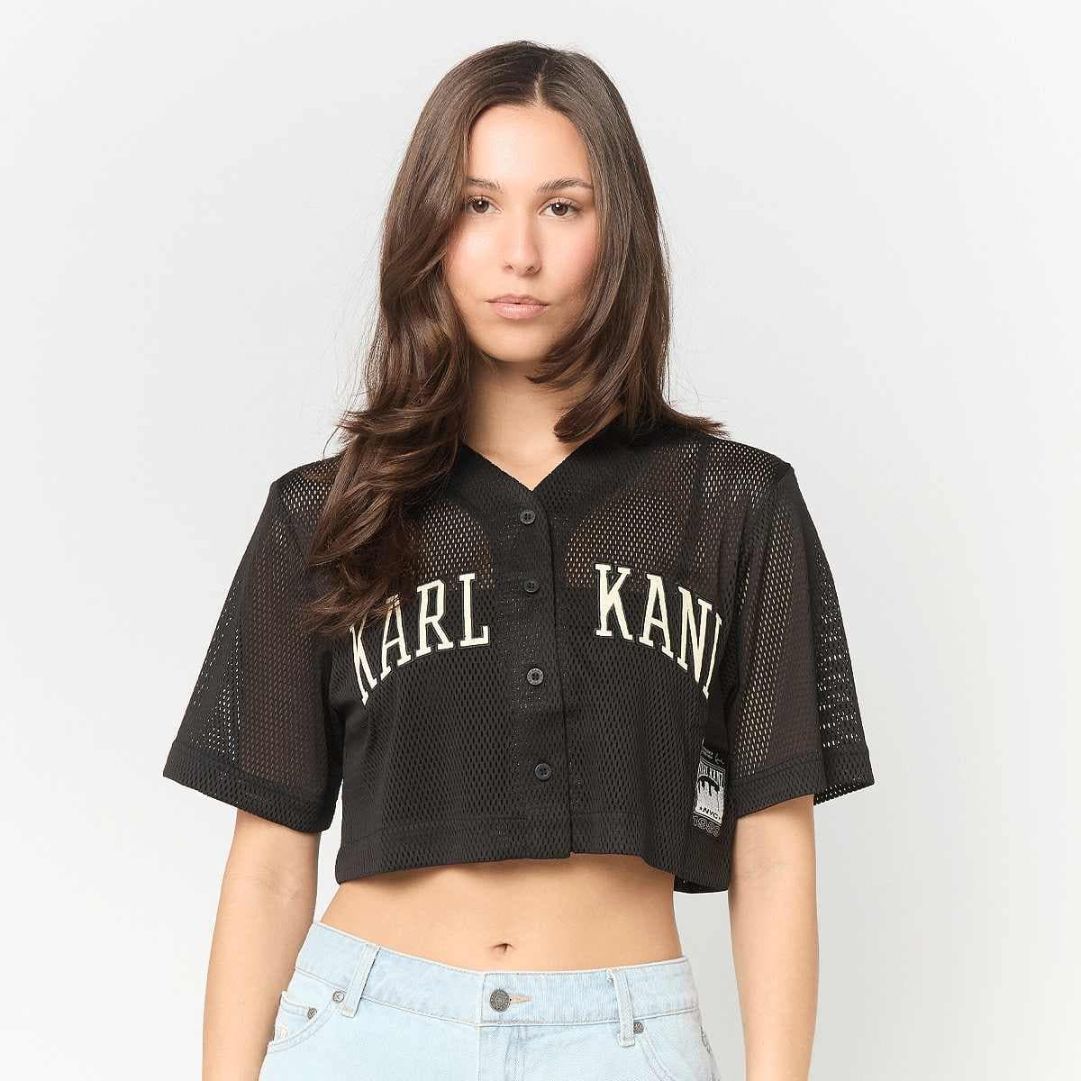 Karl Kani Mesh Cropped Baseball Shirt