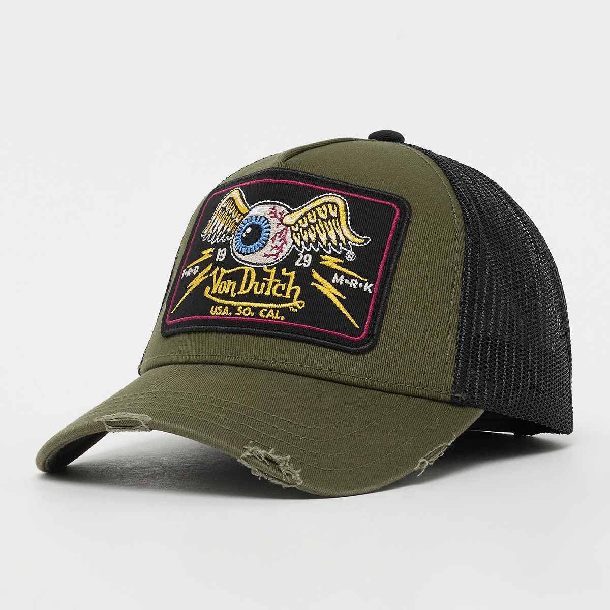 Distressed Trucker Cap Flying Eyeball 