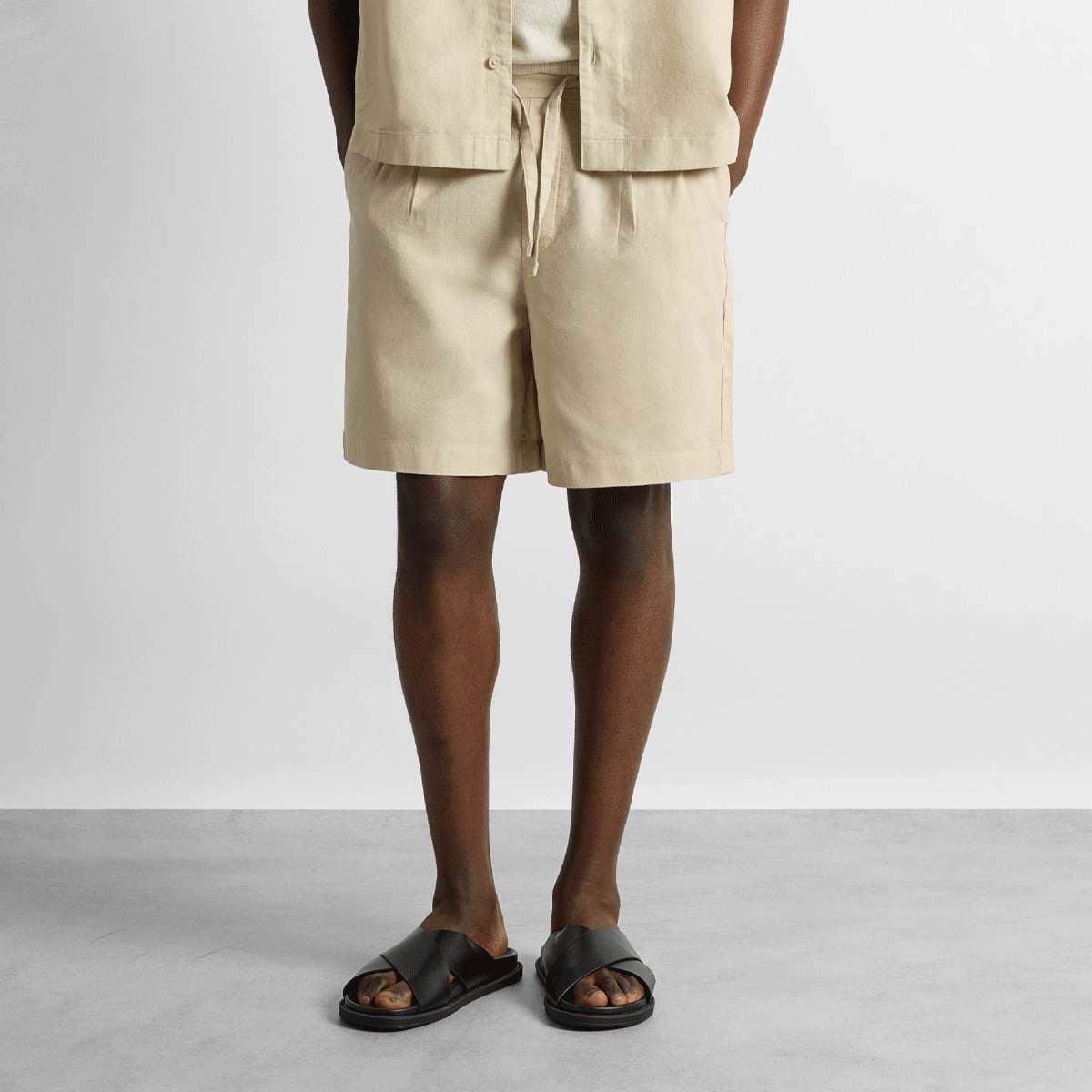 Linen Blend Shorts