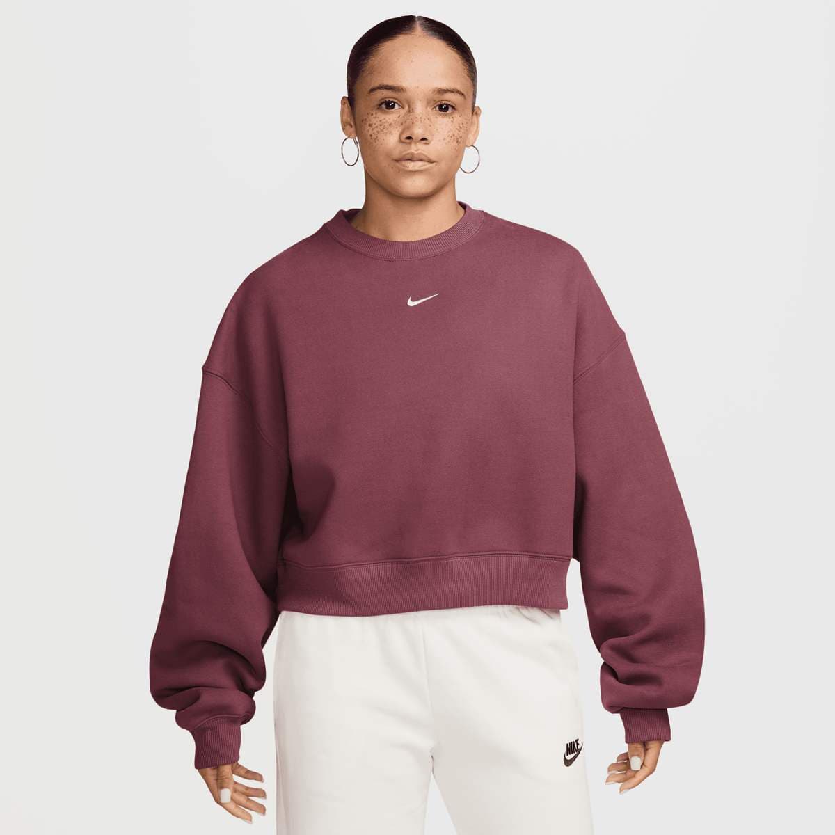 Studio Fleece Oversized Cropped Crew