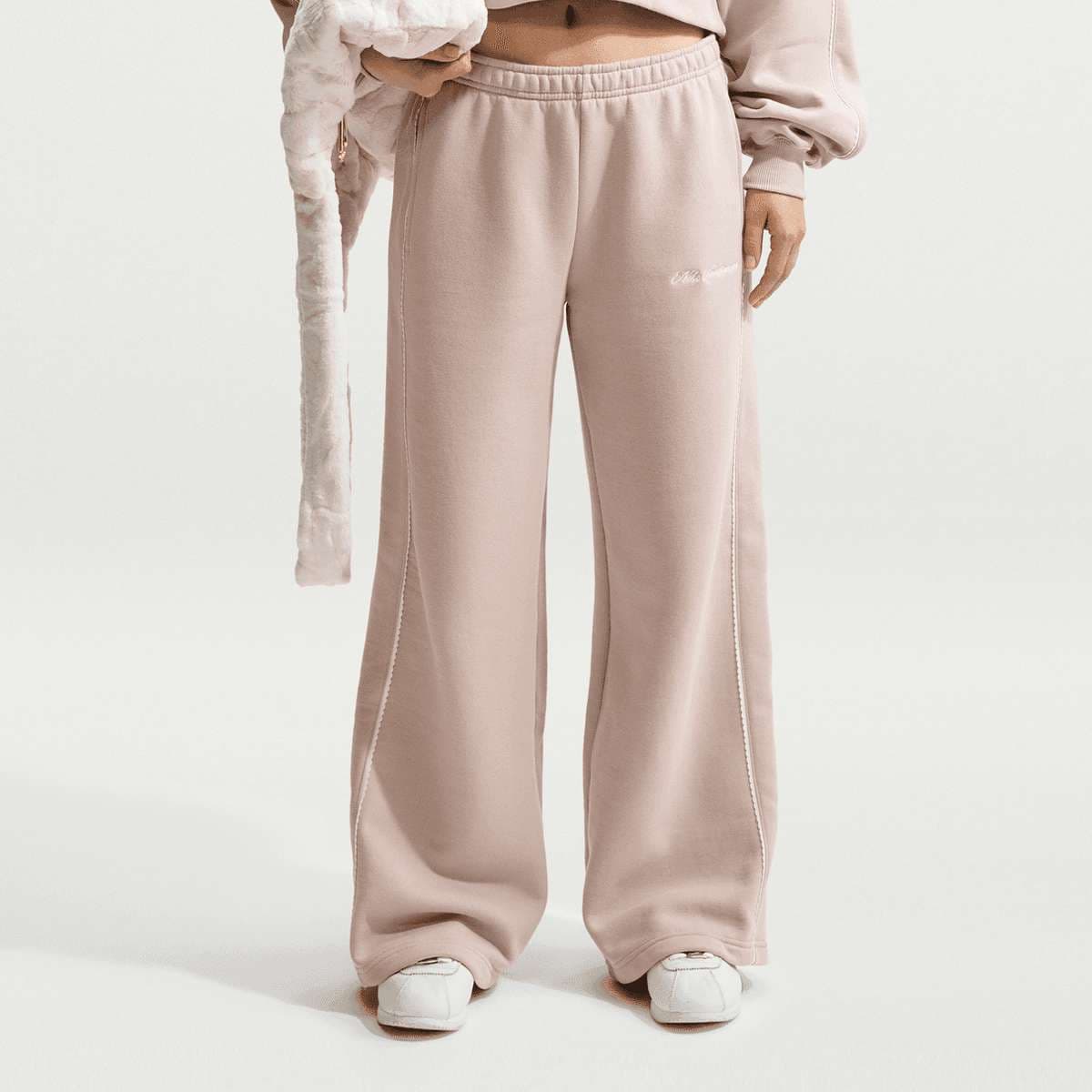 Studio Fleece Medium Weight Mid-Rise Wide Leg