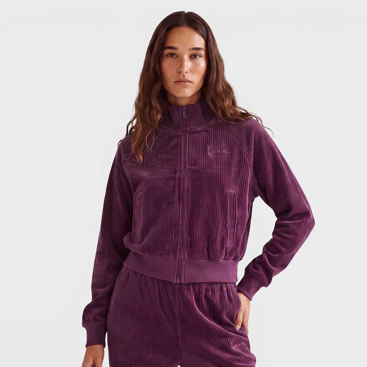 Signature Corduroy Trackjacket violet