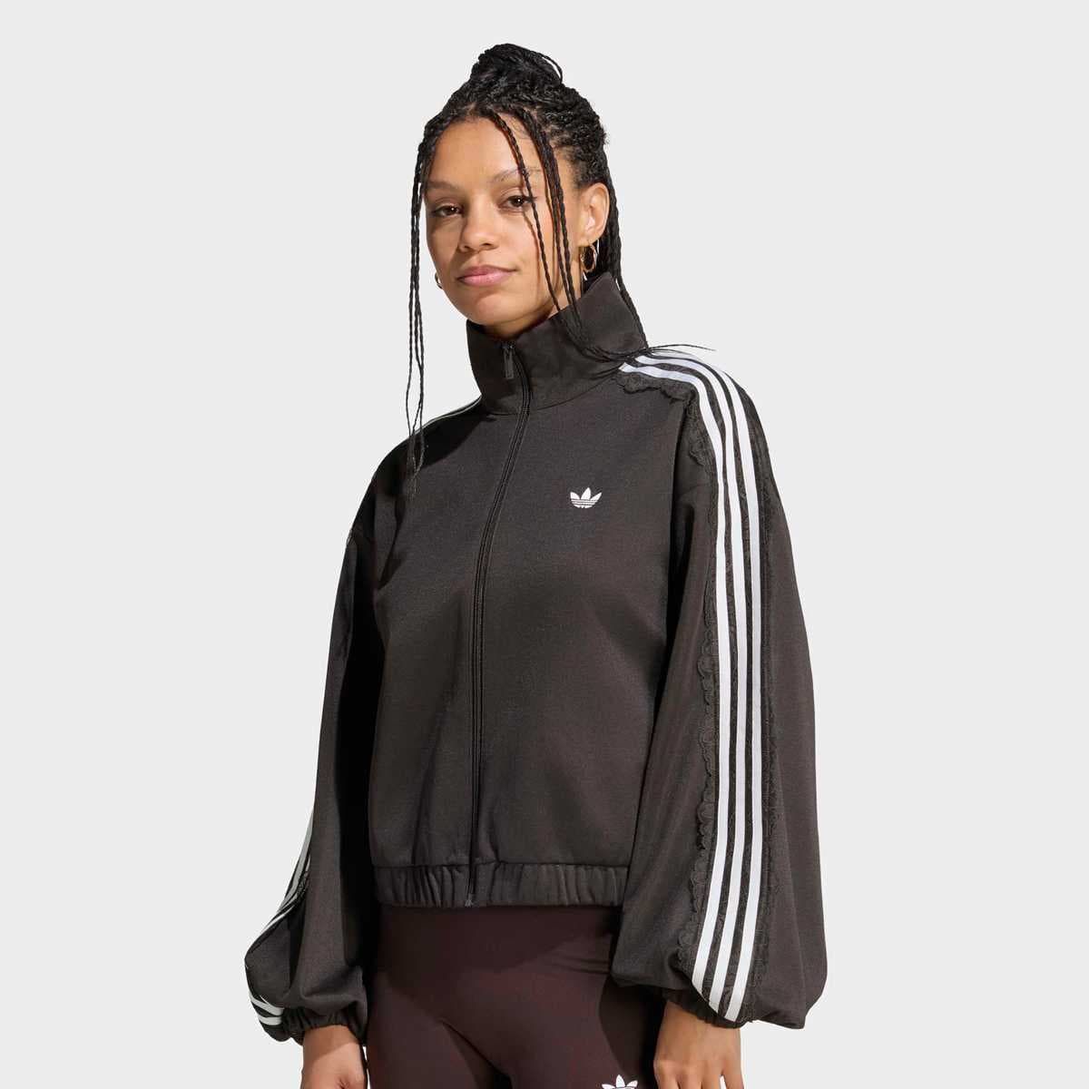 Lace Oversized Archive Track Top