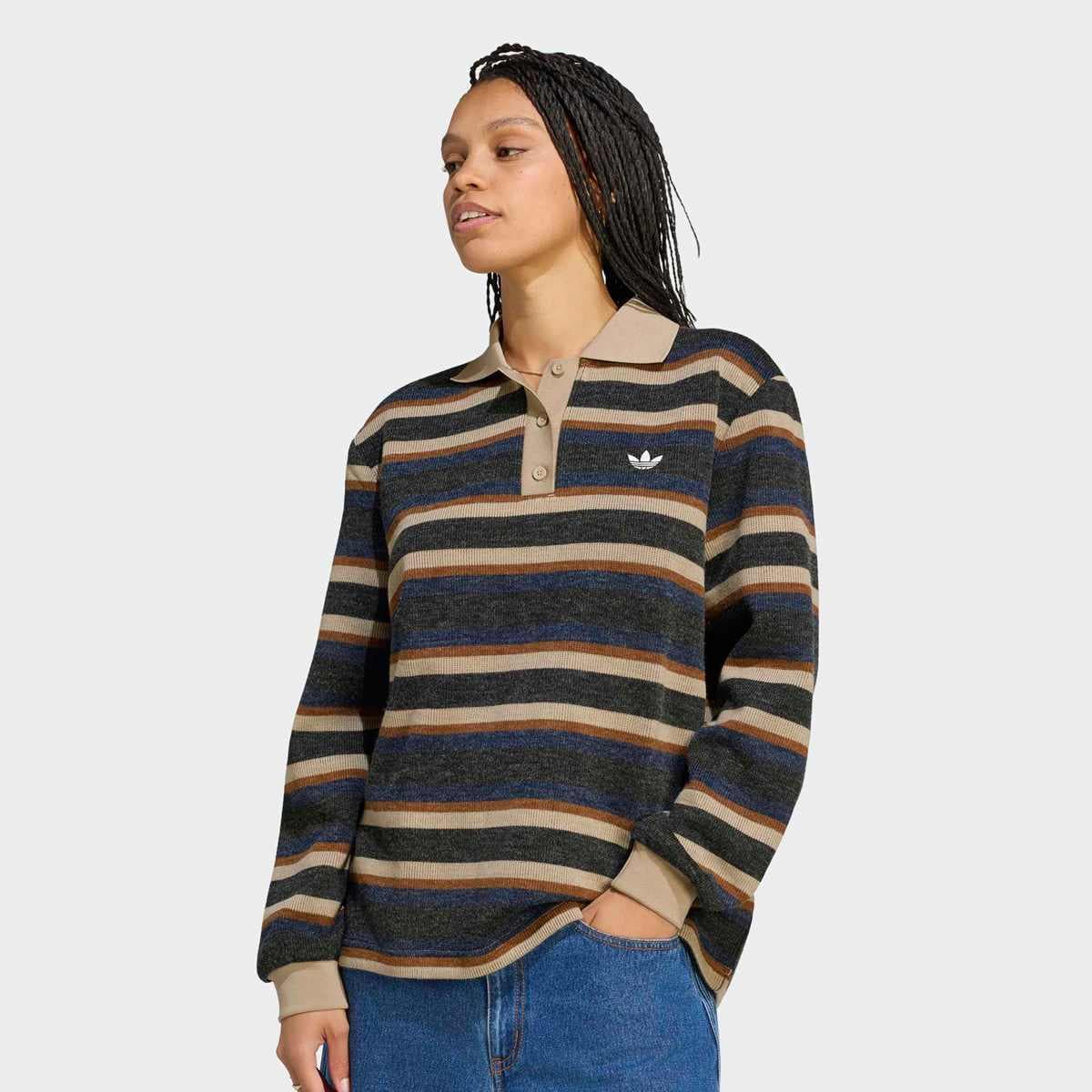 Stripe Knitted Polo