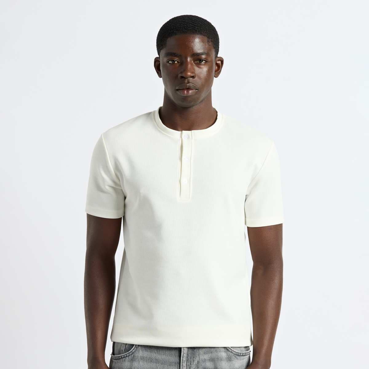 Rib Henley T-Shirt 