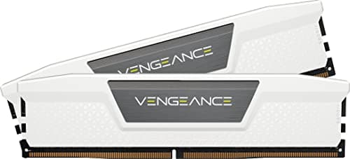 CORSAIR Vengeance DDR5 RAM 32GB (2x16GB) 6400MHz CL36-48-48-104 1.35V AMD Expo Intel XMP 3.0 Desktop-Arbeitsspeicher – Weiß (CMK32GX5M2B6400Z36W)