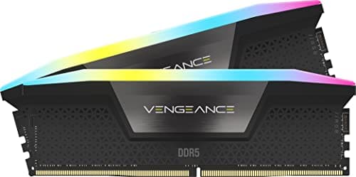 CORSAIR VENGEANCE RGB DDR5 RAM 48GB (2x24GB) 6400MHz CL36-48-48-104 1.35V Intel XMP 3.0 Desktop-Arbeitsspeicher – Schwarz (CMH48GX5M2B6400C36)