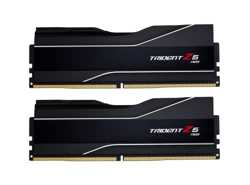 G.Skill Trident Z5 NEO Serie 32 GB(2x16GB) 288-Pin SDRAM DDR5 6000(PC5-48000) CL32-38-38-96 1,35 V Dual Channel Desktop Arbeitsspeicher F5-6000J323238F16 GX2-TZ5 N(Mattschwarz),5-6000J3238F16GX2-TZ5N