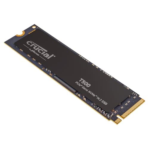 Crucial T500 SSD 1TB PCIe Gen4 NVMe M.2 Interne Festplatte, bis 7300 MB/s, TLC NAND, kompatibel mit Laptop und Desktop, Microsoft DirectStorage - CT1000T500SSD8