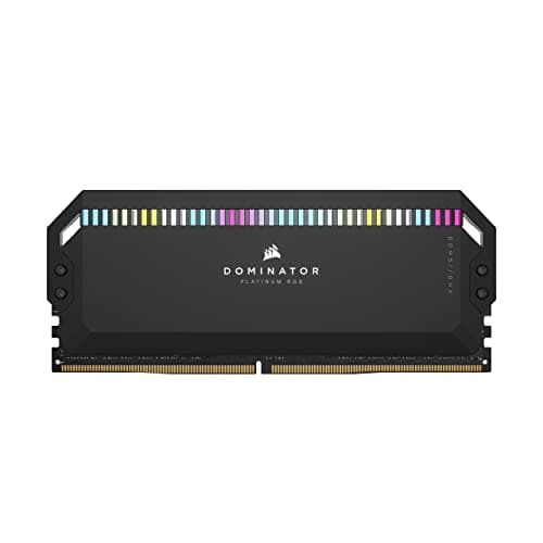 Corsair Dominator Platinum RGB DDR5 RAM 32GB (2x16GB) 7200MHz CL34 Intel XMP iCUE Kompatibel Computer Speicher - Schwarz (CMT32GX5M2X7200C34)