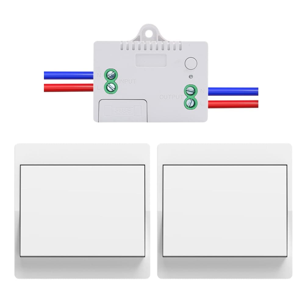 Cerhot 220v interruptor inalambrico autoalimentado cinetico interruptores inalambricos sin bateria rf interruptor remoto pulsador inalambrico conmutador luz inalambrico para iluminacion del hogar