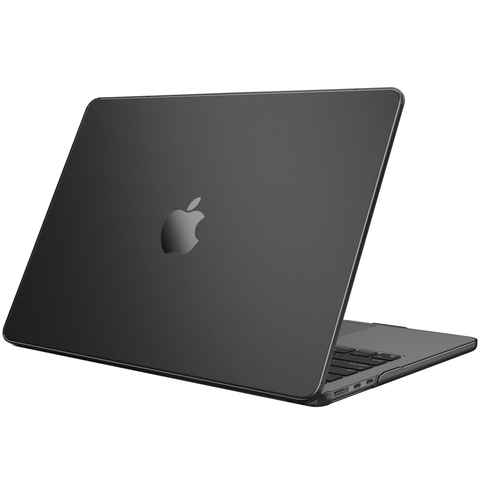 Fintie Hülle Kompatibel mit MacBook Air 13,6 Zoll M5 M4 M3 M2 (2026-2022) A3449 A3240 A3113 A2681, Ultradünne Hartschale Schutzhülle Snap Cover, Schwarz(Matt)