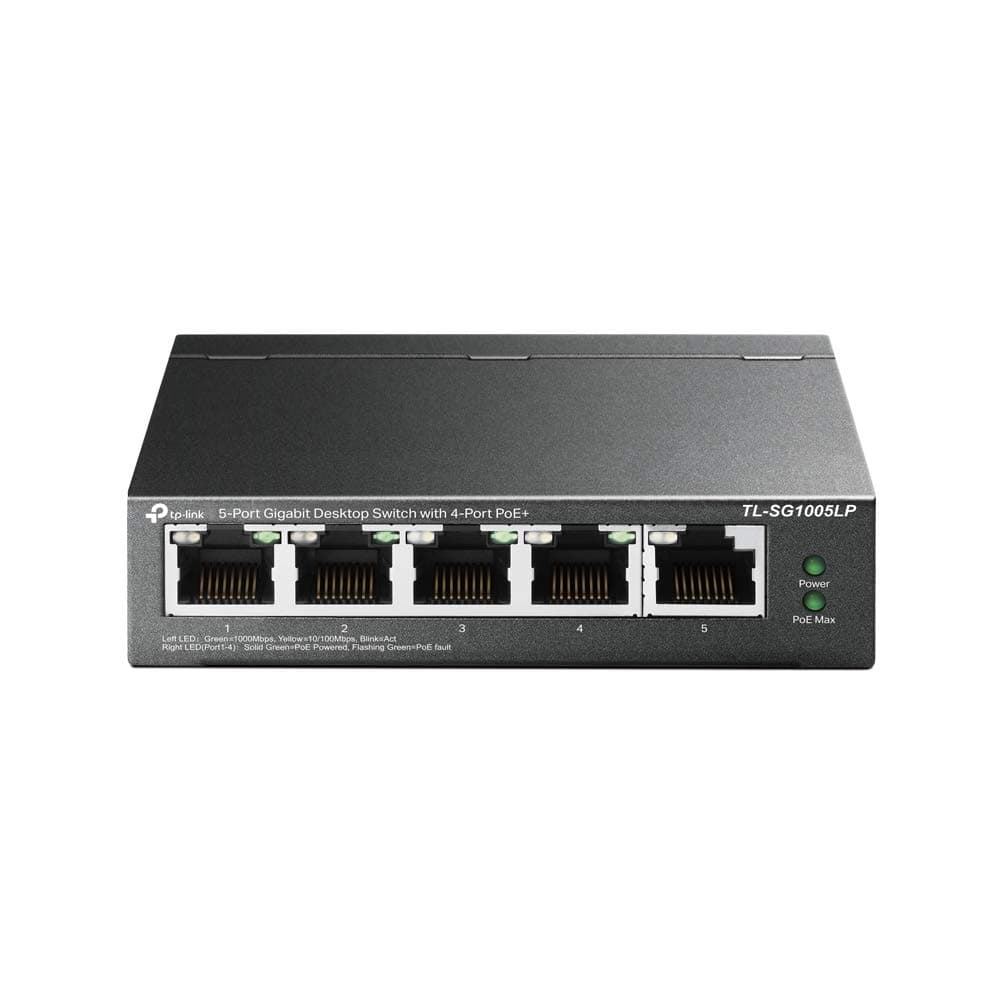 TP-Link TL-SG1005LP Switch de Bureau Gigabit à 5 Ports Dont 4 Ports PoE+