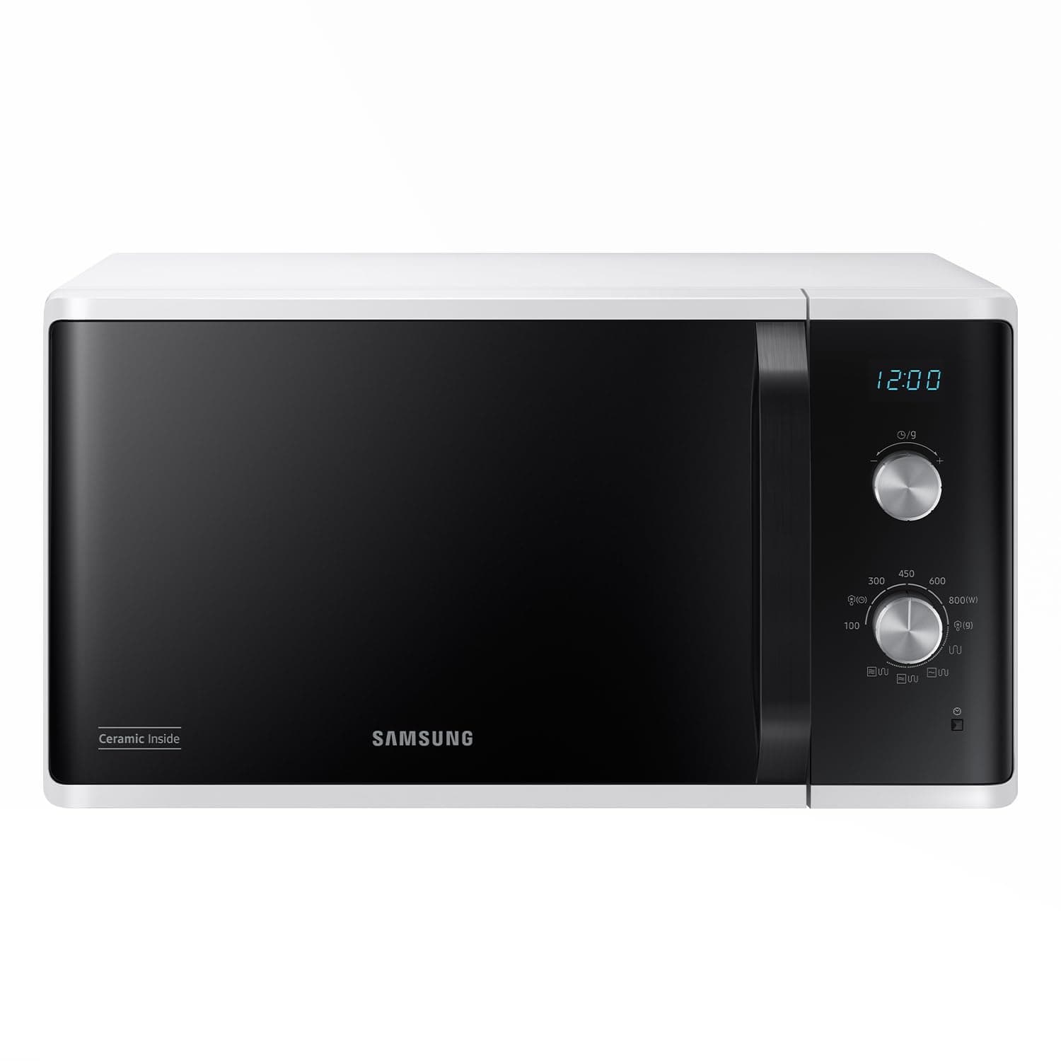 Samsung Forno a Microonde Grill, a libera installazione, Dual Dial MG23K3614AW/ET, Cottura Croccante, AutoDefrost, Microonde + Grill 800 W + 1100 W, 23 L, 49l x 27,5h x 39p cm, Bianco