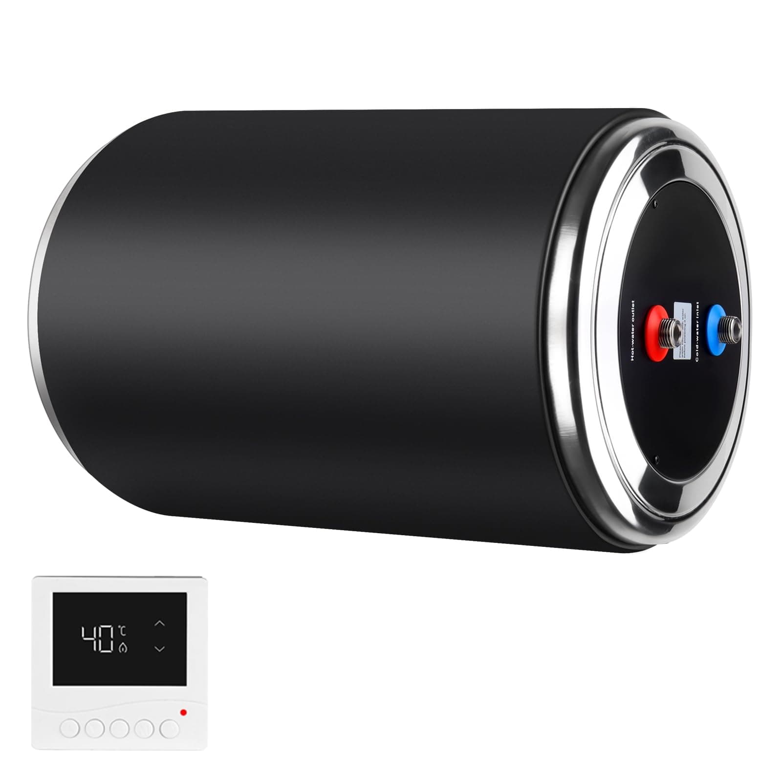 Chauffe-eau à double puissance, 12V DC 200W/230V AC 1500W, 15L, pour Caravan Camping UK Plug 230v Chauffe-eau réservoir RV, Instant pour RV, pour camper avec double alimentation et télécommande