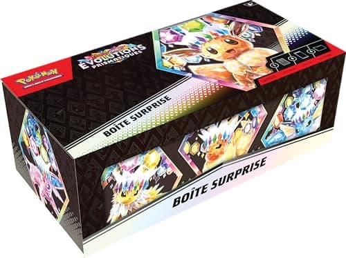 Pokémon: Boîte Surprise Écarlate et Violet – Évolutions Prismatiques du JCC Pokémon (4 boosters et 1 Carte Promo Brillante)