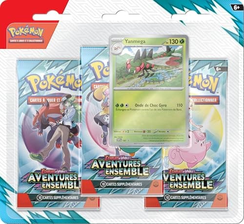 Pokémon TCG: 3 Boosterpacks Yanmega Scharlach und Violett – Abenteuer Set (3 Boosterpacks und 1 Promo-Karte)