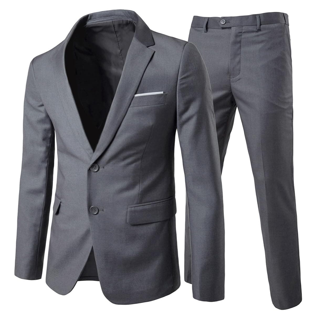 Allthemen Abito da Uomo 2 Pezzi Completo da Sposa Slim Fit a Due Bottoni Abiti da Lavoro Blazer Giacche Casual Pantaloni