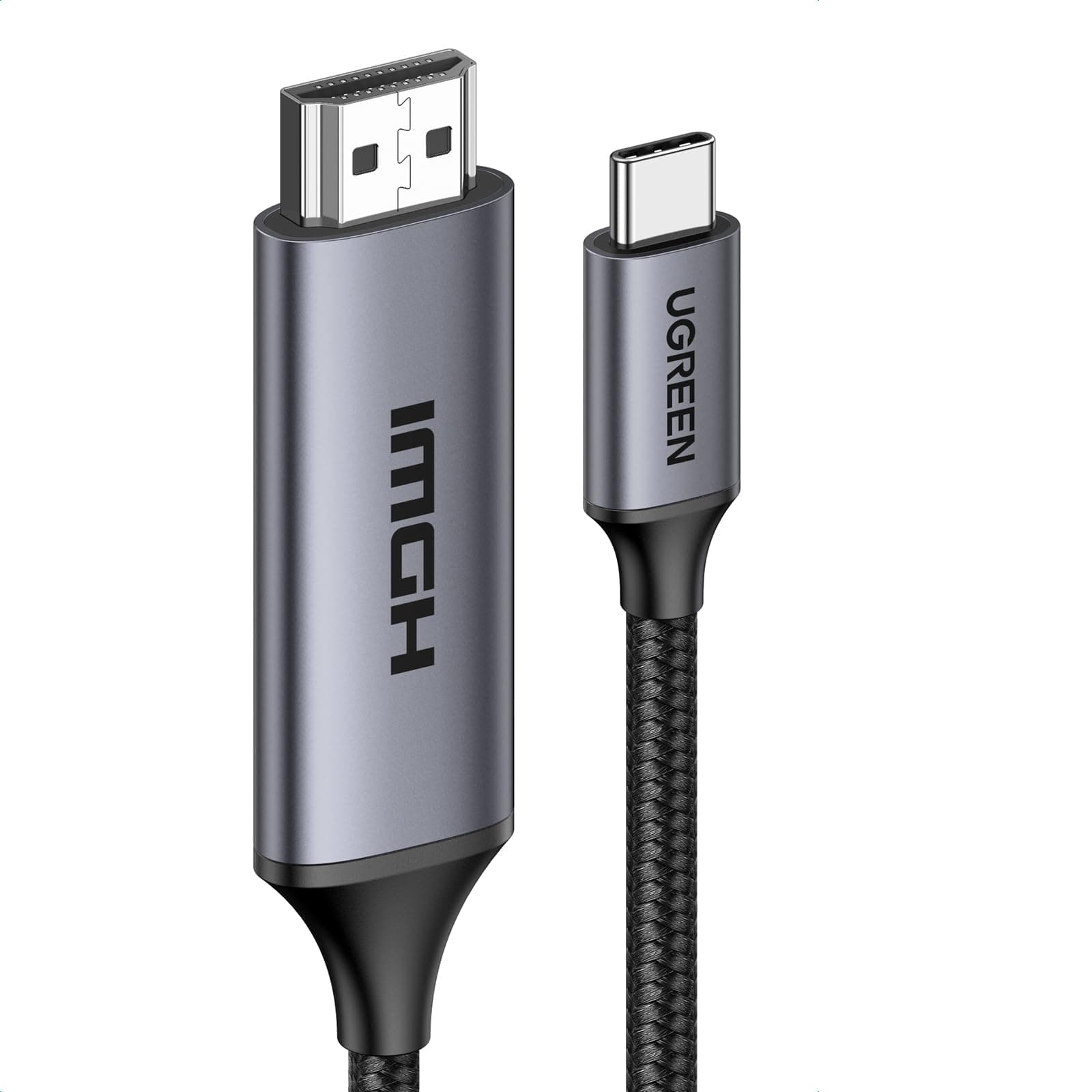 UGREEN USB C auf HDMI 2.1 Kable 8K@60Hz 4K@240Hz Type C auf HDMI Ultra-High-Speed-Kabel HDR HDCP 2.3 Thunderbolt 4/3 Kompatible mit iPhone 17, Mac mini M4, MacBook Pro/Air, iPad Pro, Galaxy S23(2M)