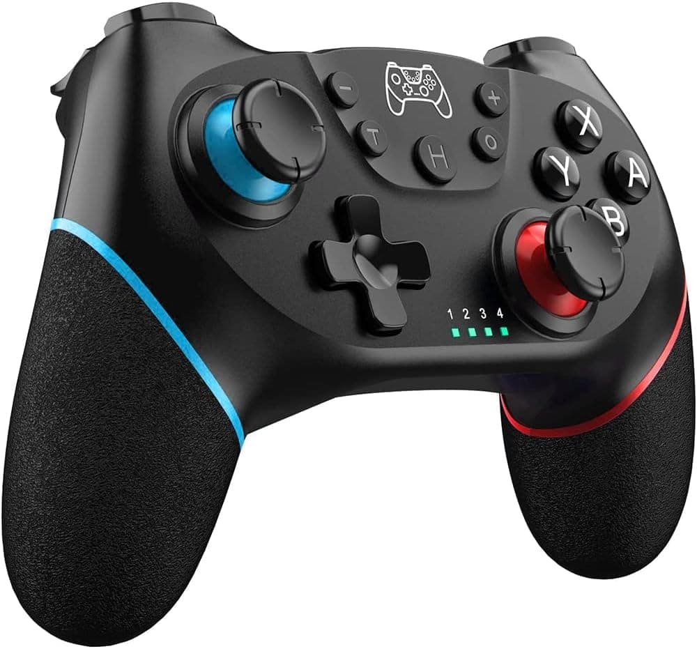 Sefitopher Manette sans Fil pour Switch, Nintendo Switch Pro Controller Bluetooth Gamepad Double Shock, 6 Axes Gyroscope et Fonction Turbo