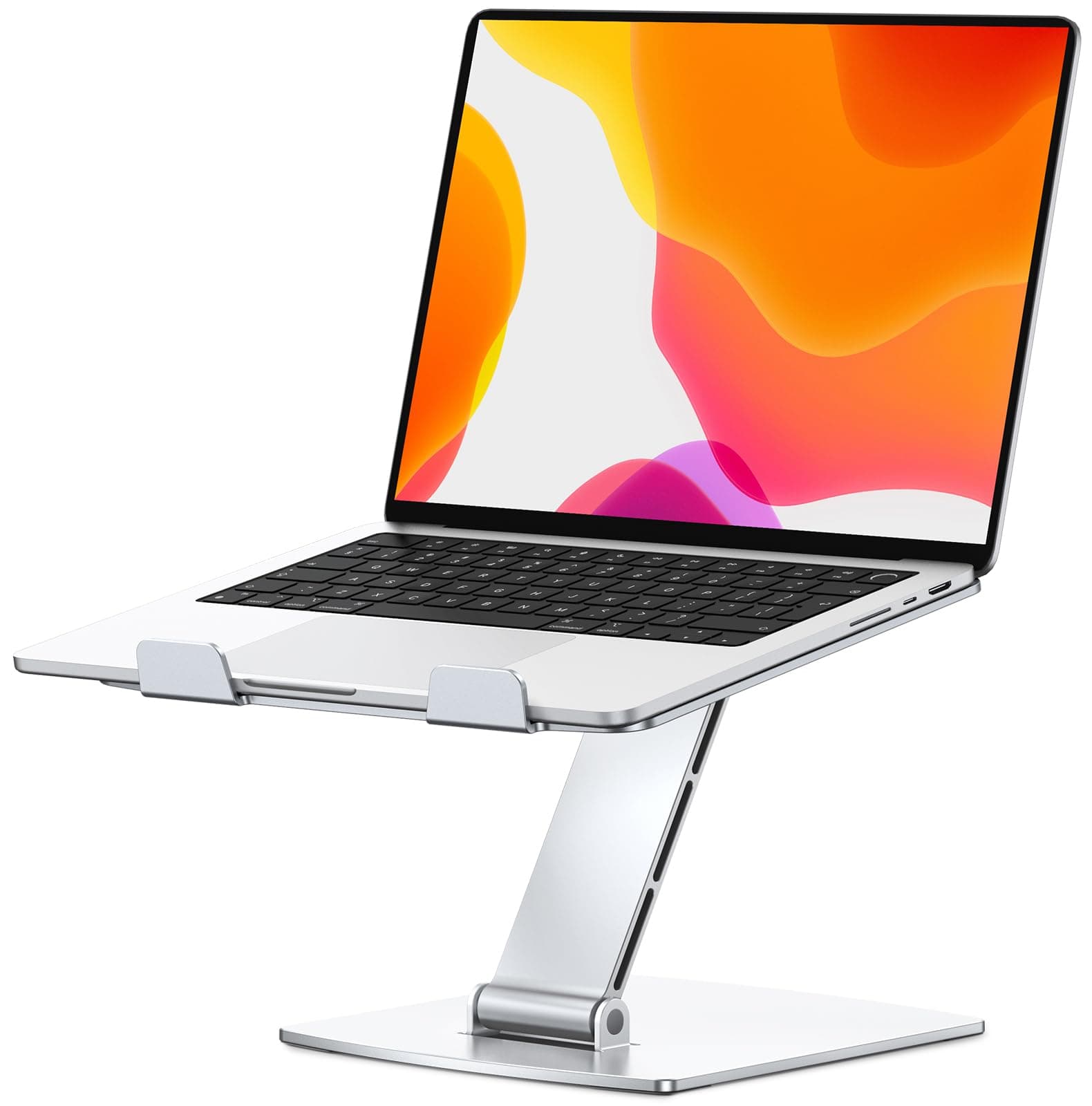 CIRYCASE Support Ordinateur Portable, Support PC Portable Bureau Réglable en Aluminium, Refroidissement Rapide, Laptop Stand Pliable Ergonomique Lapdesks Livre Compatible avec MacBook Air Pro (10-16")