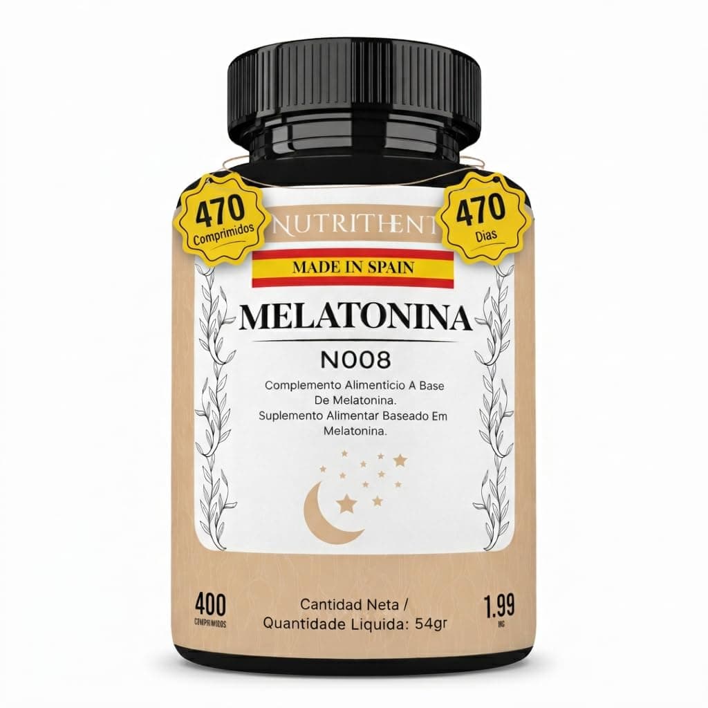 470 Micro Comprimidos Melatonina Pura 1,99 mg | Rápida Asimilación | Suministro para 470 días | Ayuda con el insomnio y trastornos del sueño | Vegano sin OMG | Fabricado en España
