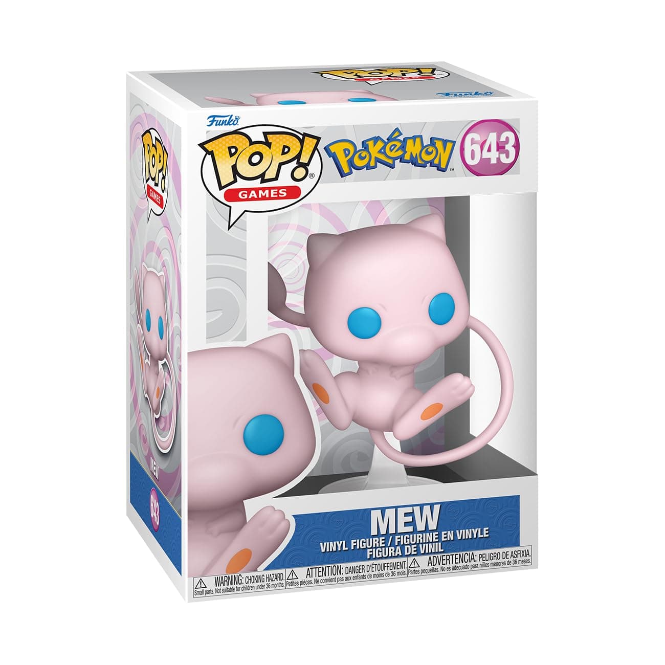 Funko POP! Games: Pokemon - Mew - Vinyl-Sammelfigur - Geschenkidee - Offizielle Handelswaren - Spielzeug Für Kinder und Erwachsene - Video Games Fans - Modellfigur Für Sammler und Display