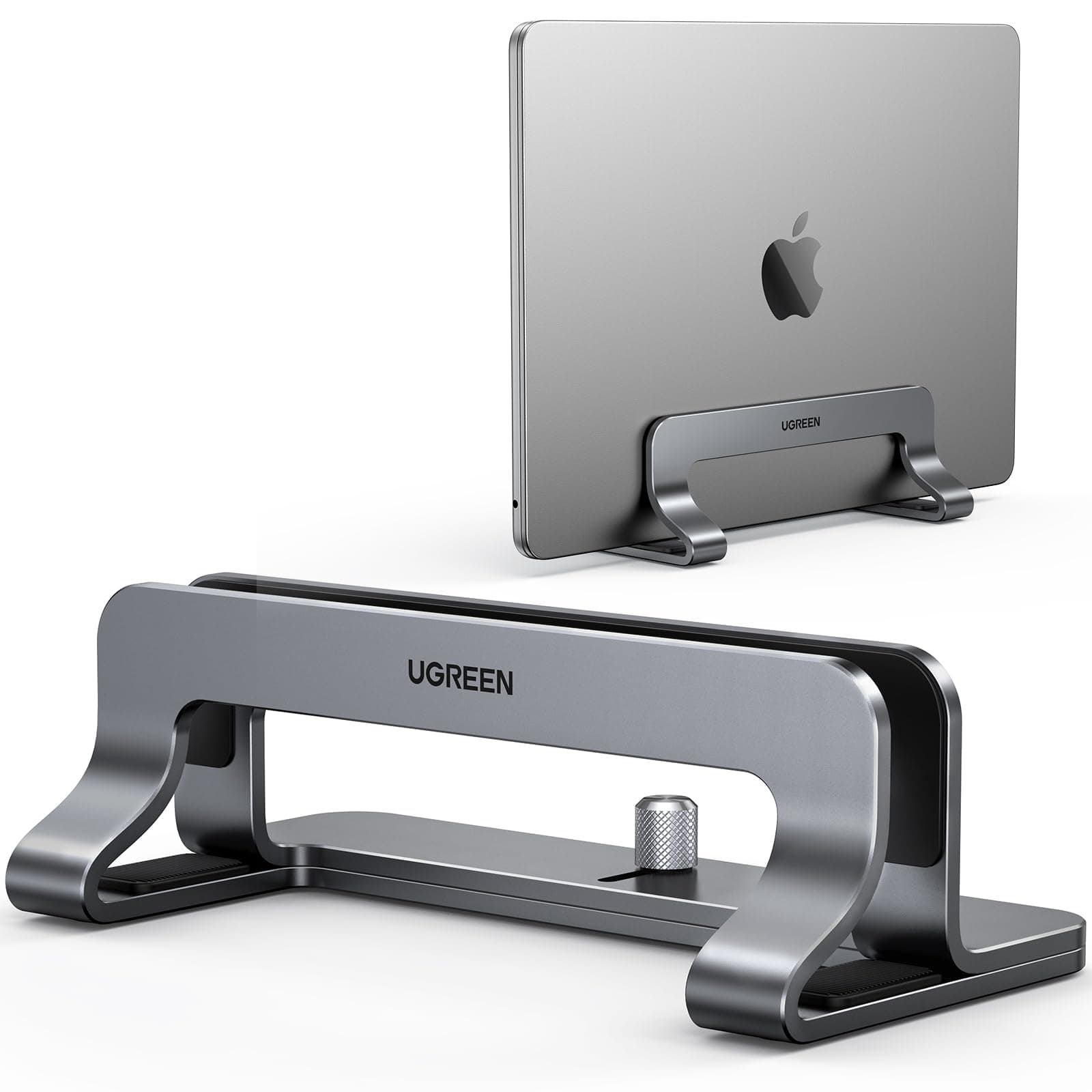UGREEN Laptop Ständer Vertikaler Aluminium Vertikal Stand Laptopständer Platzsparender Laptop Halter mit thermischer Basis für Laptops,MacBook Air,Pro,Samsung, iPad,Tablets