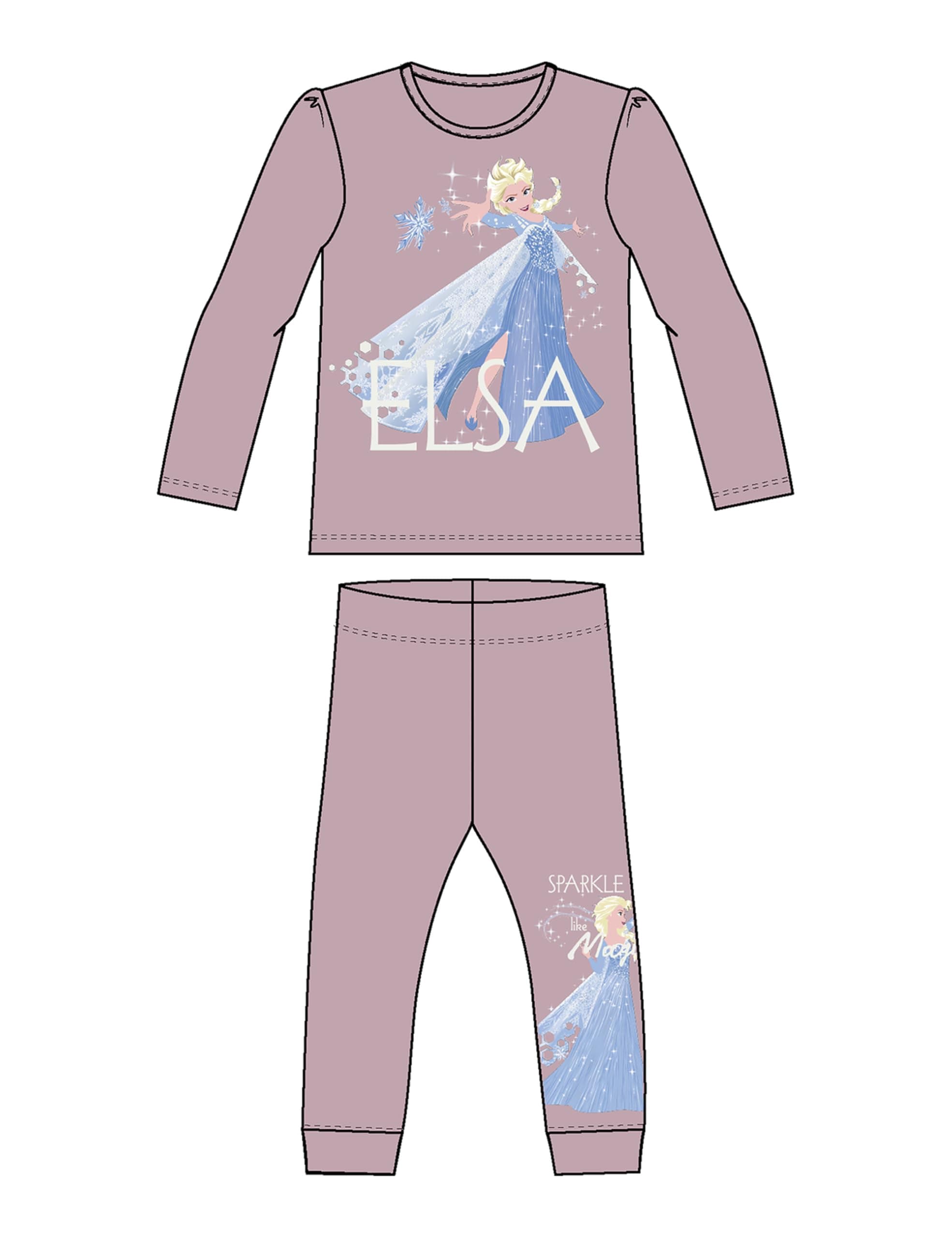 NAME IT Mädchen Nmfaplisa Frozen Ls Nightset Wdi Nmfaplisa Frozen Ls Nightset Wdi (1er Pack)