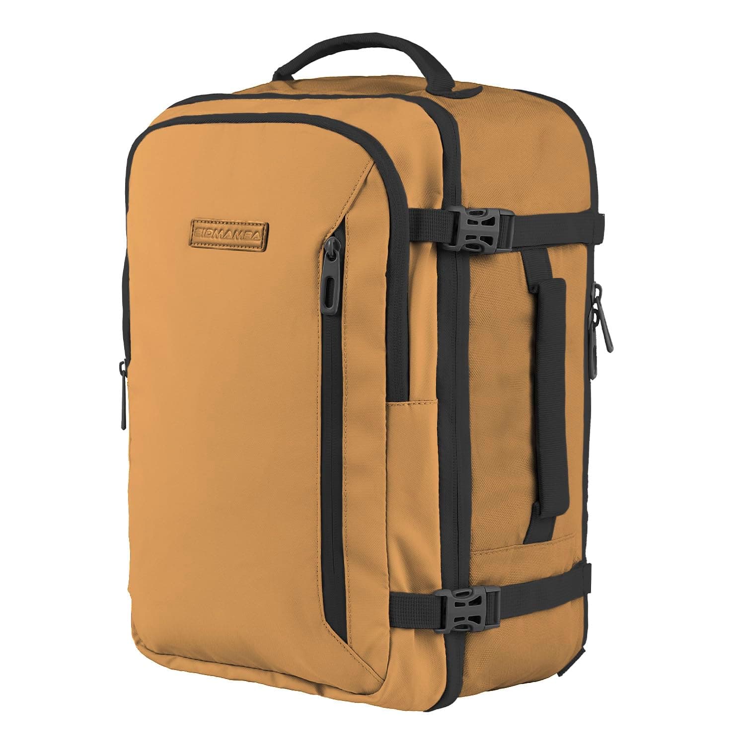 Zaino Bagaglio A Mano 40x20x25 Ryanair, Zaino Borsa 20L Voli Low Cost Easyjet - Senape