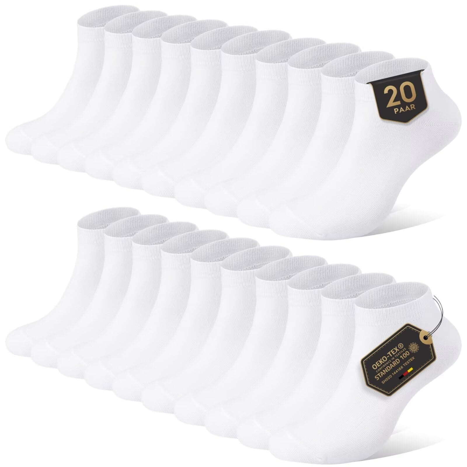 YouShow 10 Pares Calcetines Deportivos Tobilleros Hombre Mujer Cortos Calcetin Algodon