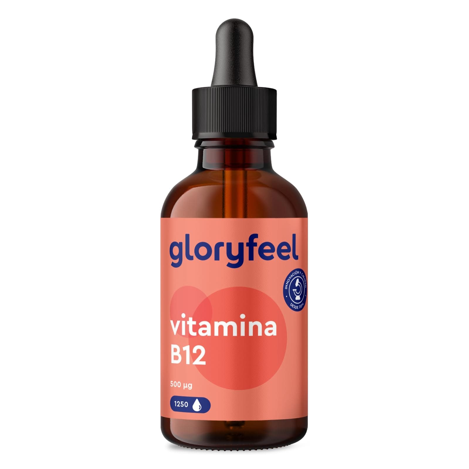 Vitamina B12 en gotas 1.000mcg -1.250 Gotas veganas (50ml) - 2 Formas activas: Metilcobalamina y Adenosilcobalamina - Probadas en laboratorio y fabricadas en Alemania