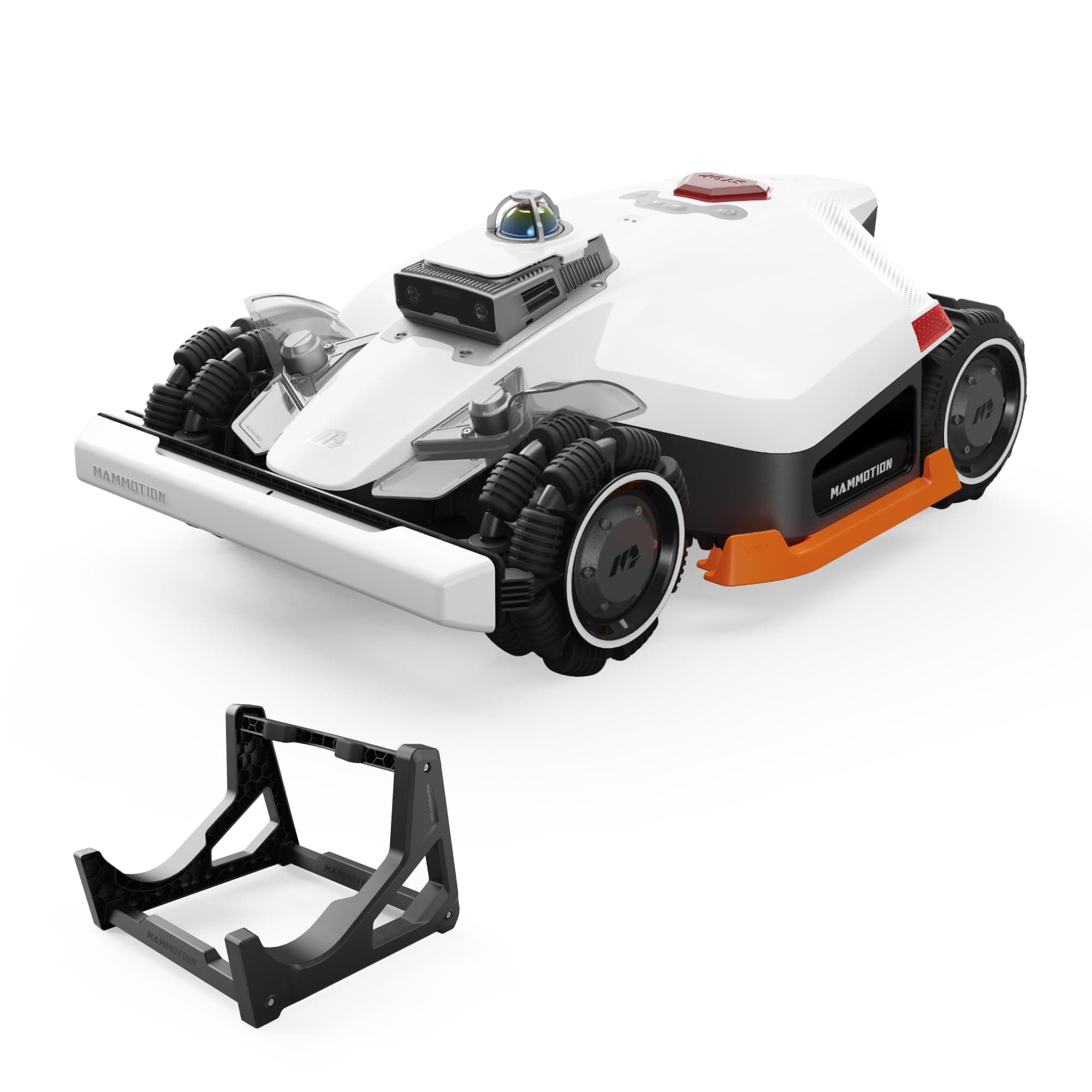 Mammotion LUBA 3 AWD 1500 Robot Tondeuse avec Support de Lavage pour Tondeuse, LiDAR 360° + Double caméra avec contrôle par IA, 80% pentes, Gestion multizone jusqu'à 15 Zones