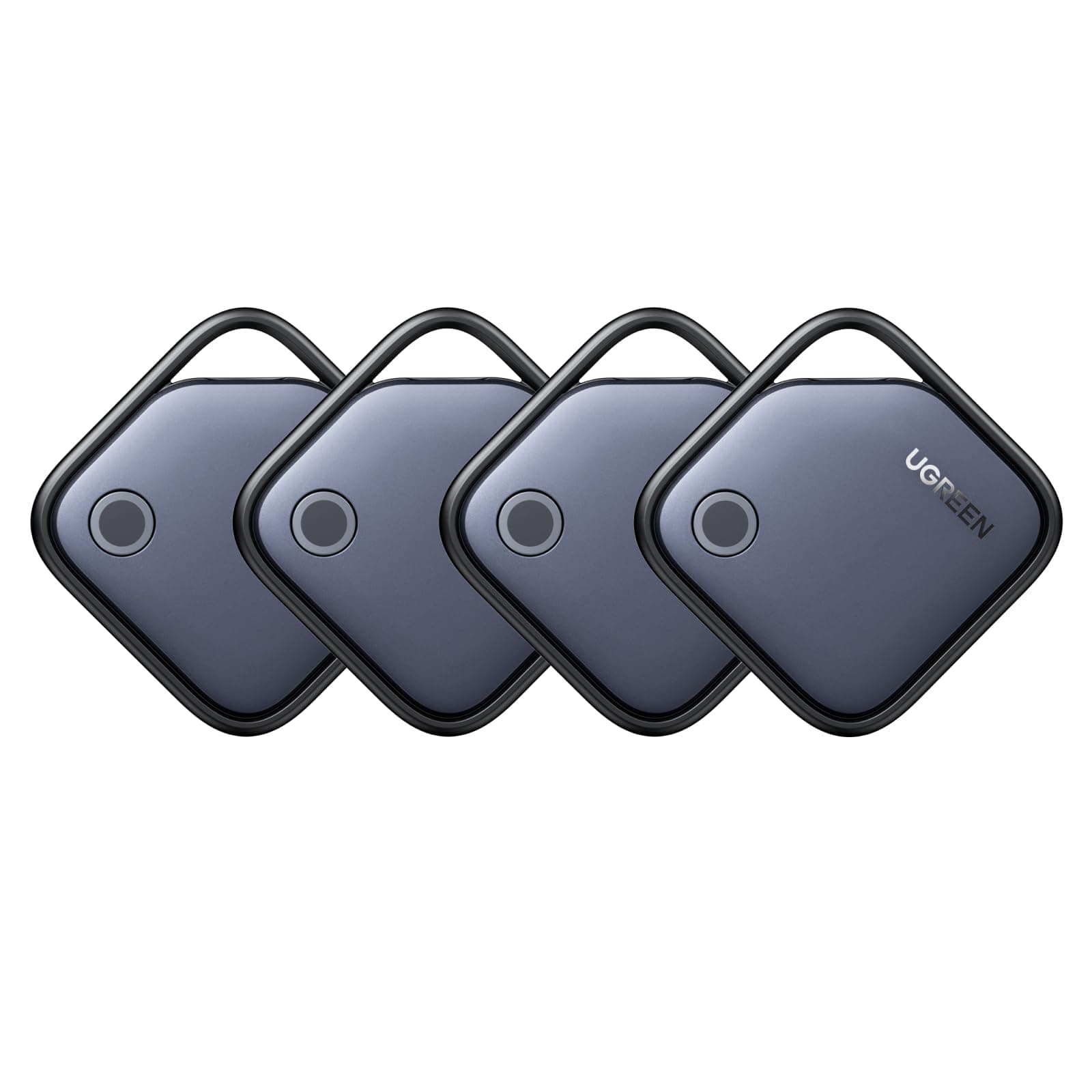 UGREEN FineTrack Finder Tag Traceur Fonctionne avec Find My (iOS Uniquement) 2 Ans Batterie Localisateur d'Objets Bluetooth pour Clés Valises Portefeuilles Wallet Bagages Sacs Lot de 4