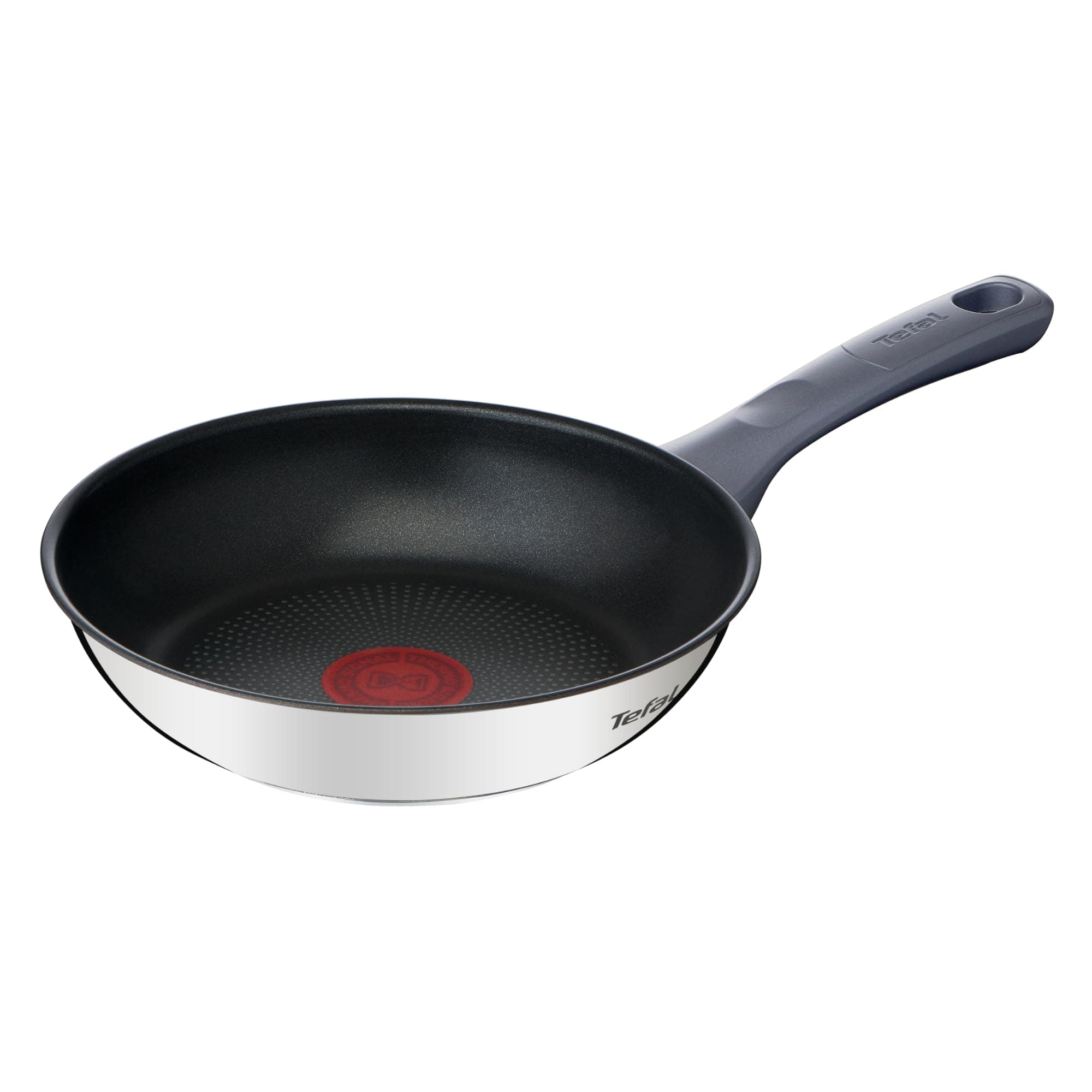 Tefal Daily Cook - Sartén de 20 cm, Apto inducción, antiadherente, revestimiento titanio, Thermo-signal, apto lavavajillas y horno, acero inoxidable