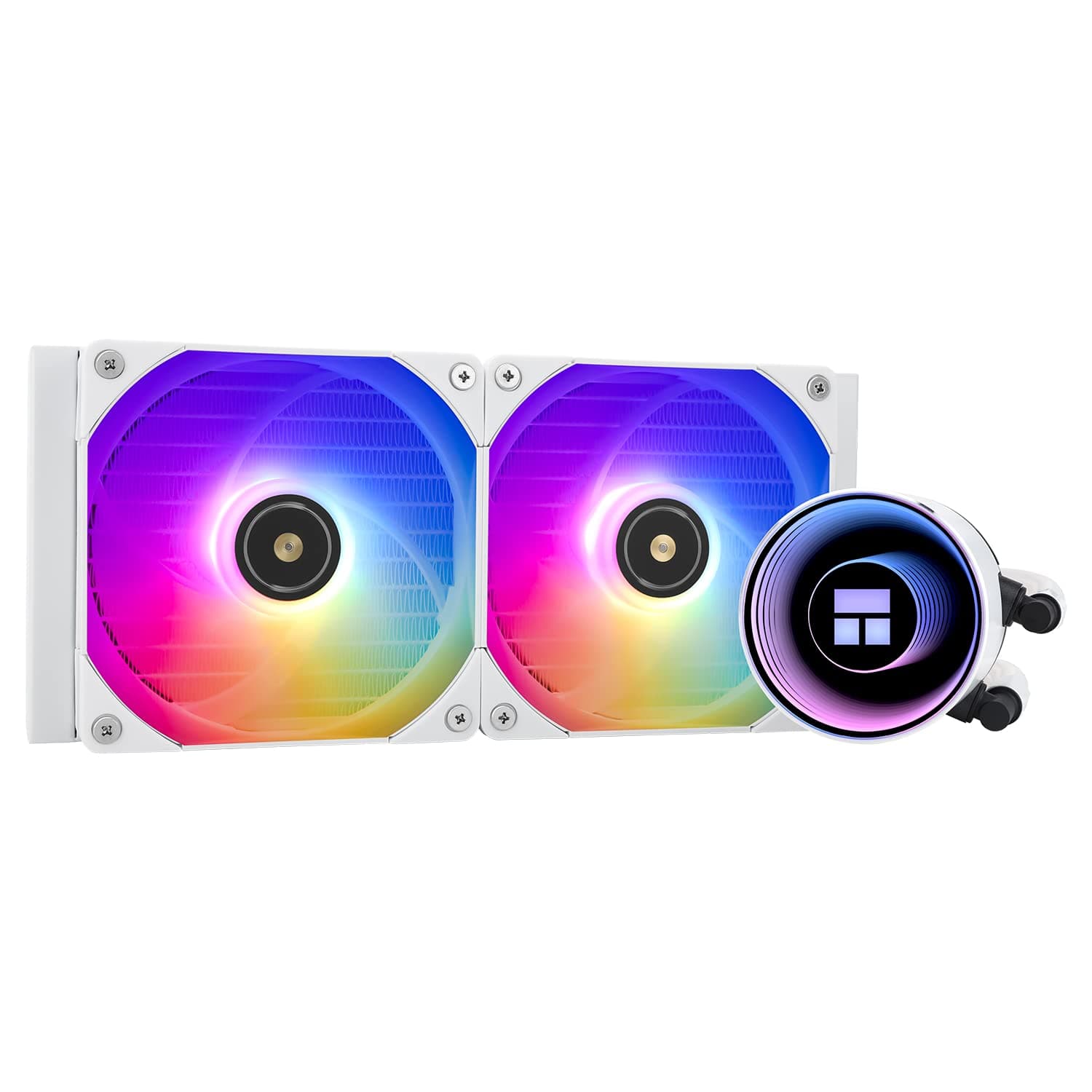 Thermalright Frozen Notte 240 WHITE ARGB V2 refroidisseur de processeur de refroidissement par eau, ventilateurs PWM doubles,roulements S-FDB,adapté pour AMD/AM4 AM5,Intel LGA 1700/115X/1200/2011