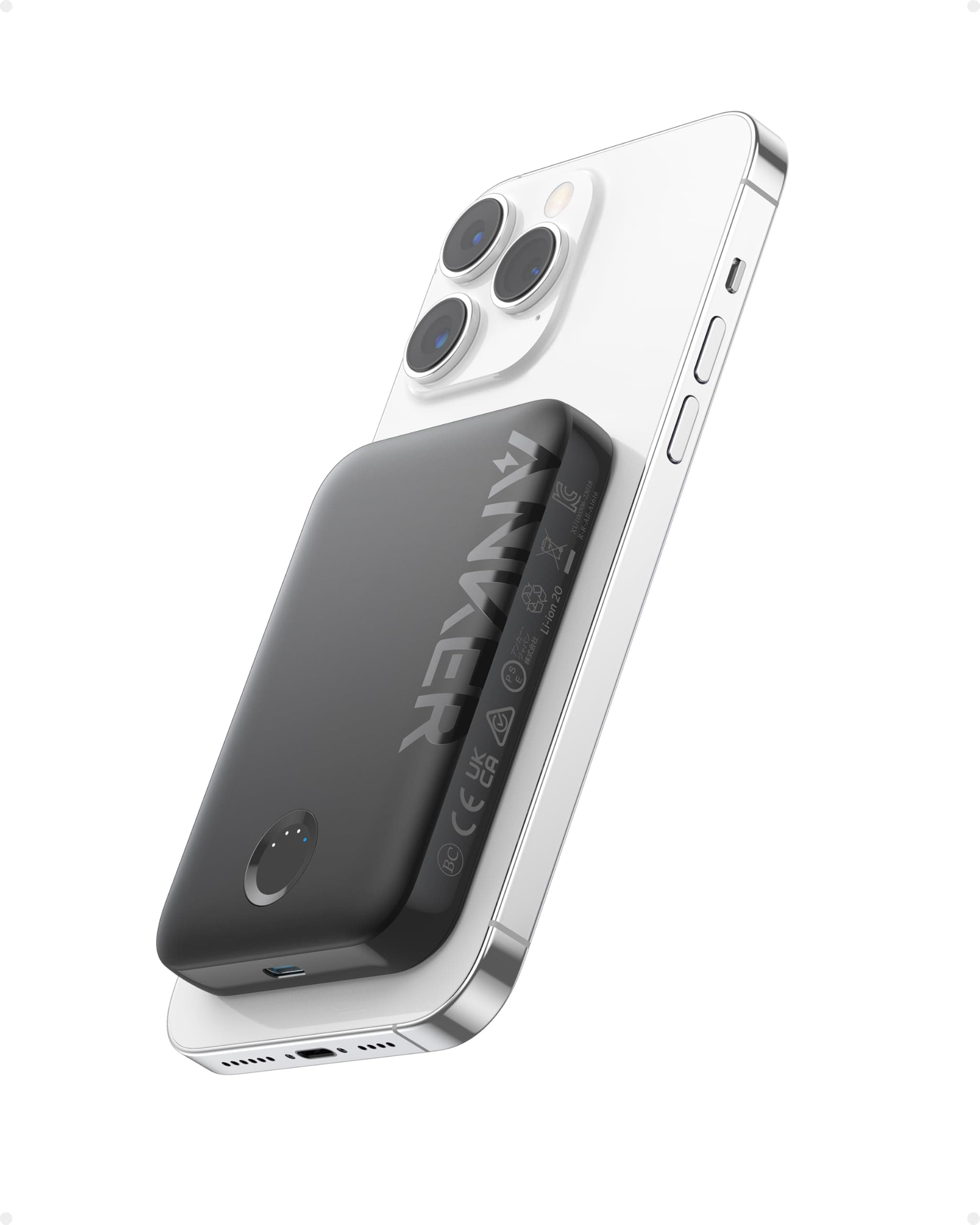 Anker 321 Magnetische Power Bank (PowerCore Magnetic 5K) Magnetic 5000mAh kabellose Powerbank, Kompatibel mit iPhone 17/16/15/14/13/12